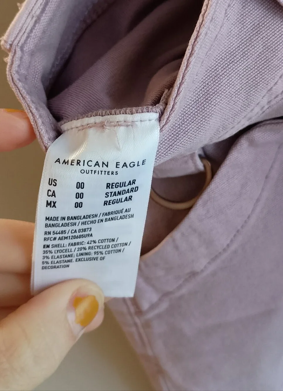American Eagle Lavender Mini Skort